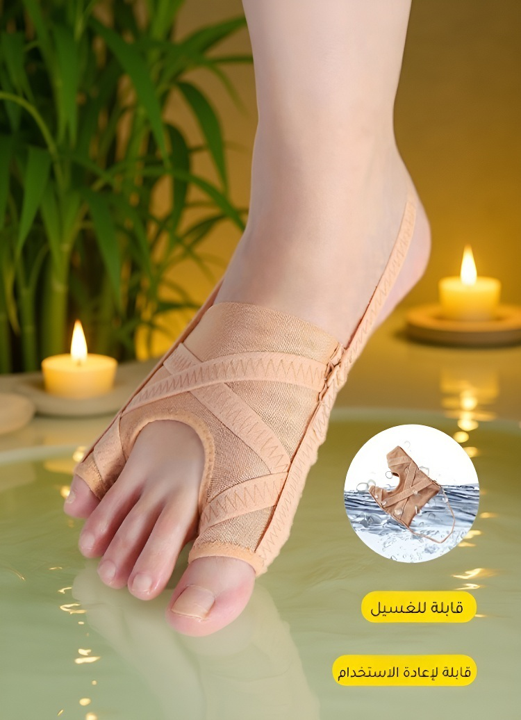 علبة دعامة إصلاح إبهام القدم الأروح من نسيج شبكي مع تعليمات الاستخدام