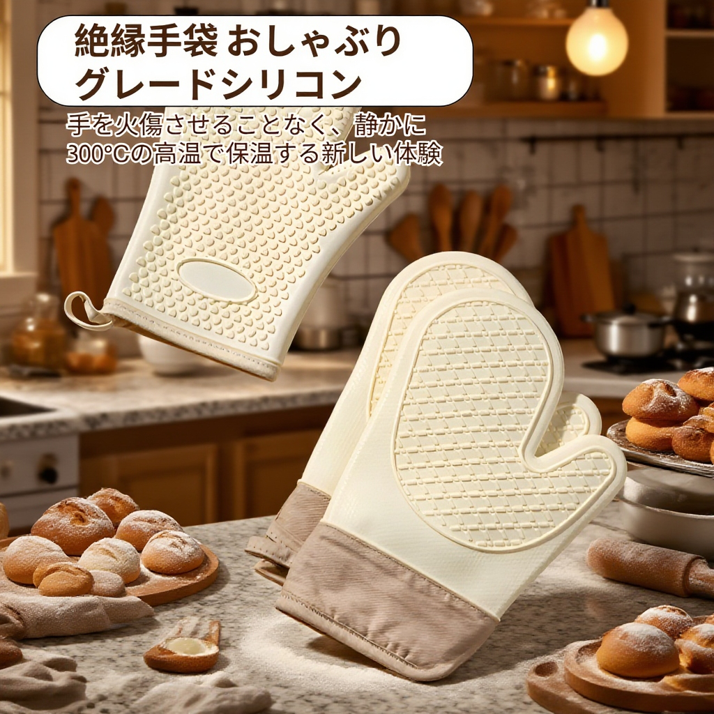 両面タイプ 耐熱グローブ 料理用グリル手袋