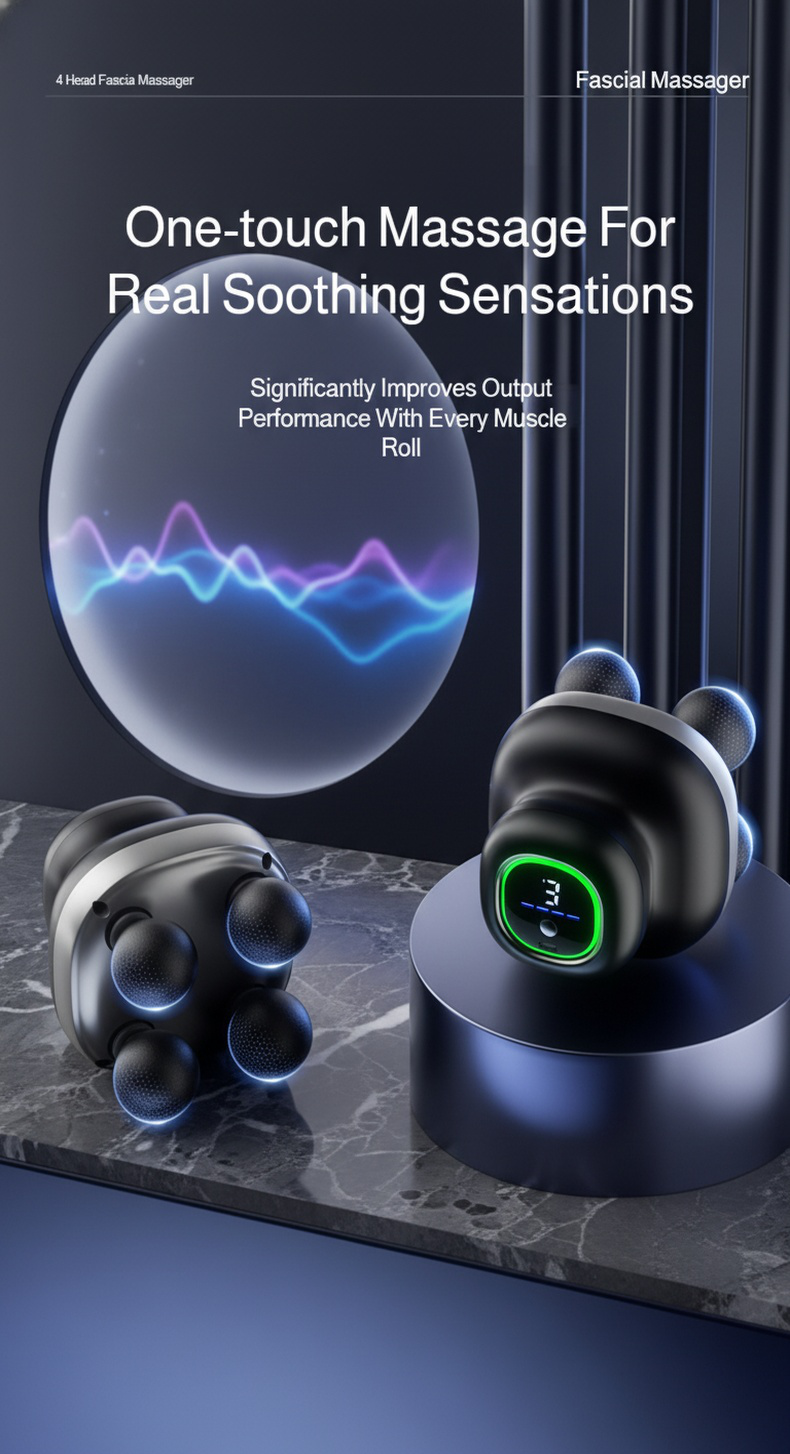 Compact massager for home and gym use