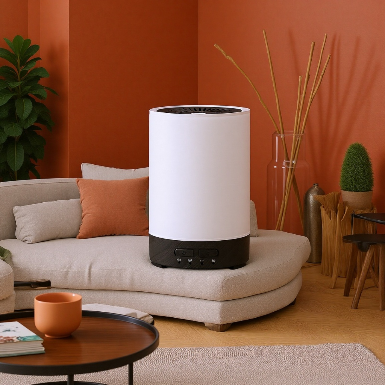 가정용 미니 가습기 무음침실 가습기 컬러 우드 Usb 디퓨저 가습기