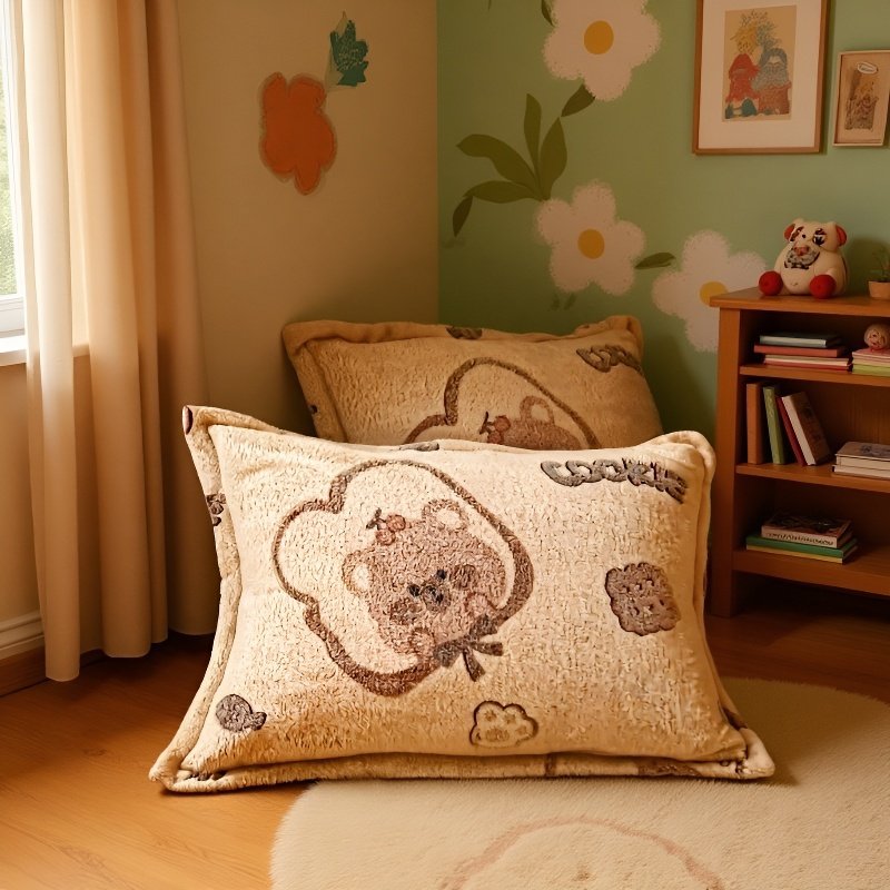 스노우 베드 삿갓 싱글 겨울 도톰 밀크 플리스 매트리스 커버 풀백 매트리스 침대 커버 몽스 베드