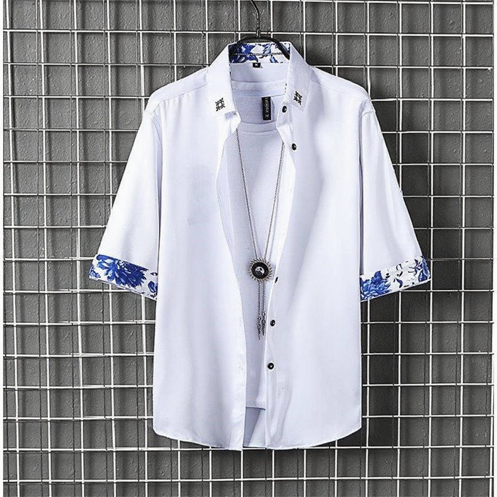 接触冷感7分袖シャツ