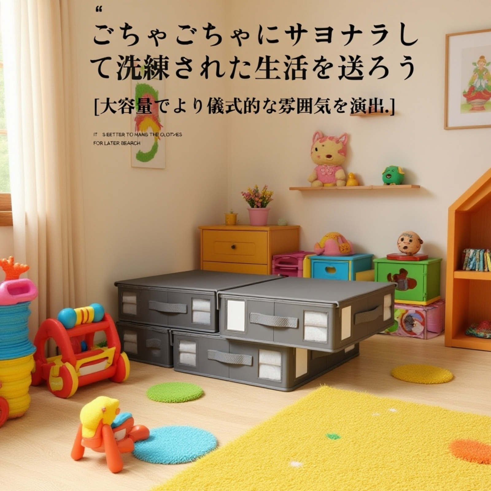 牛津布折りたたみ式収納ボックス 衣類収納ケース 家庭用