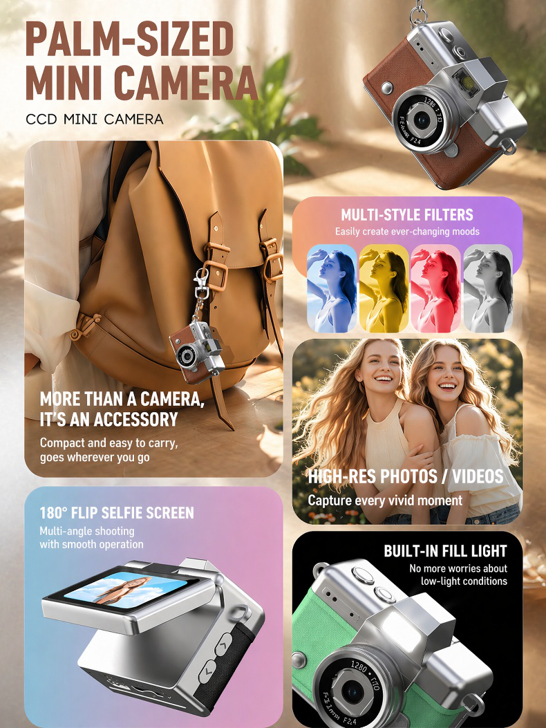 Retro digital CCD camera for students