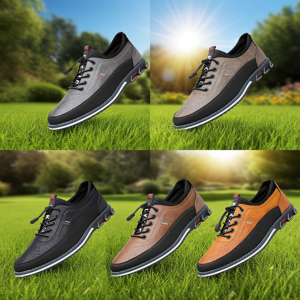 カジュアル大きいサイズメンズシューズ フラットワークシューズ