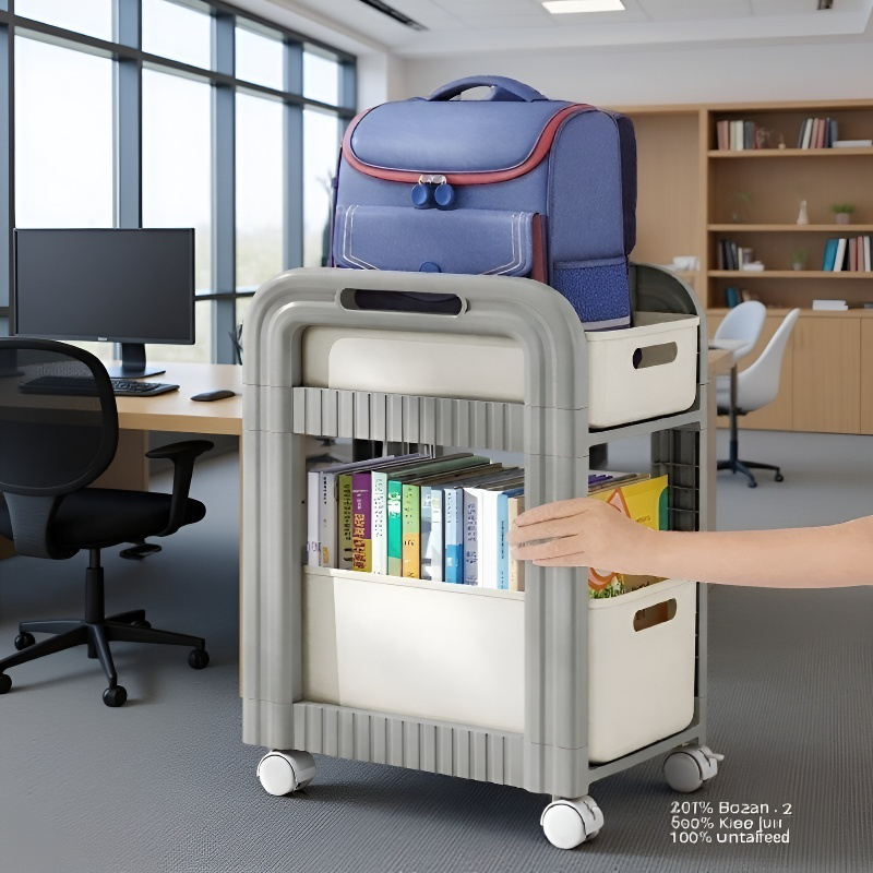 Étagère à cartables à tiroirs mobiles, multi-niveaux, pour usage domestique et scolaire