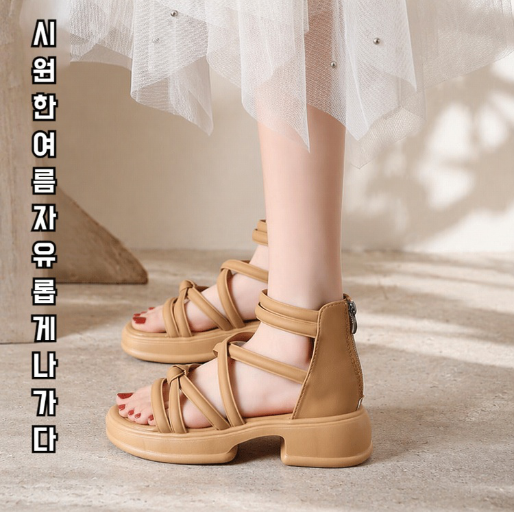 여름 신상 플랫 샌들 부츠