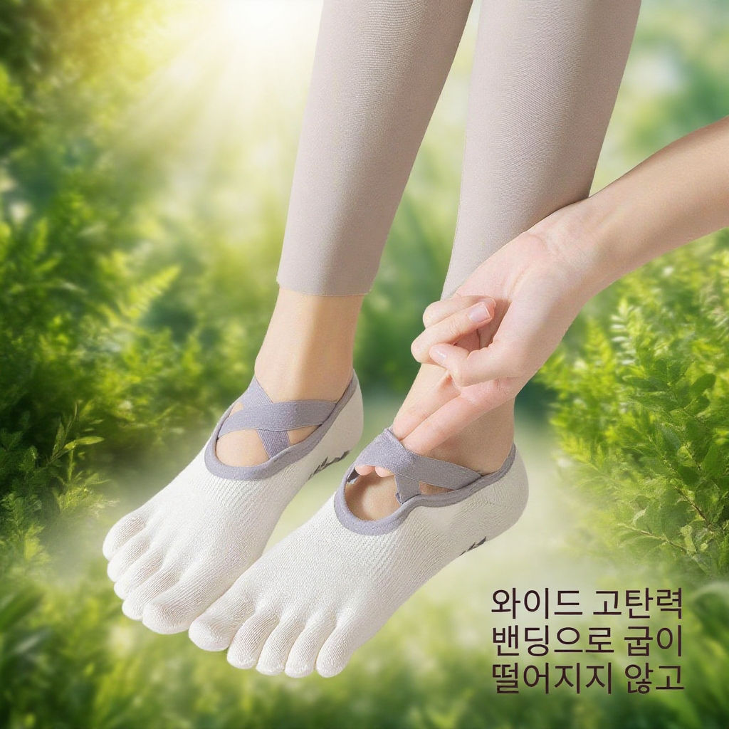 여름 얇은 다섯 손가락 요가 양말 실내 스포츠 전용 미끄럼 방지 요가 양말 필라테스 스포츠 얇은 양말
