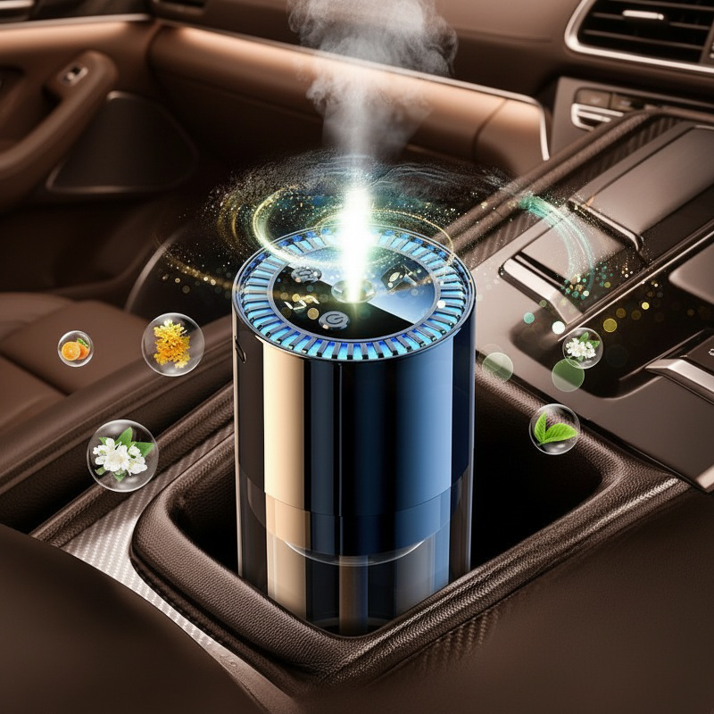 High-end Car Intelligent Aromatherapy Purifier Humidifier All-in-one Machine