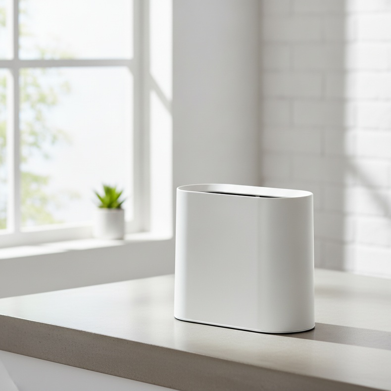 Clip-in Trash Bin for Toilet Paper and Miscellaneous Storage