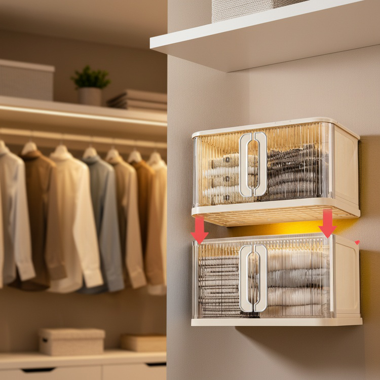 Multifunctional Foldable Storage Cabinet for Bedroom