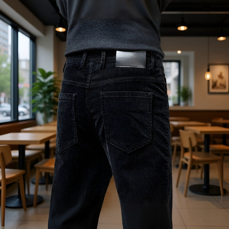 남자 겨울 기모 캐주얼 팬츠 일자 팬츠 비즈니스 코듀로이 팬츠 아빠룩 남자 바지