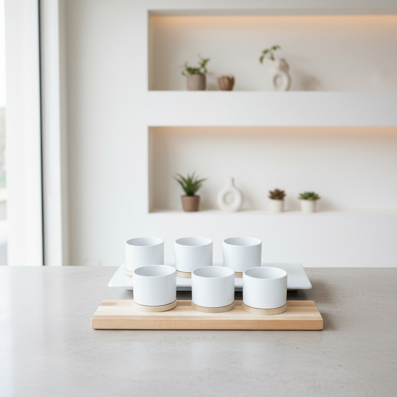 Indoor ceramic planter suitable for pets