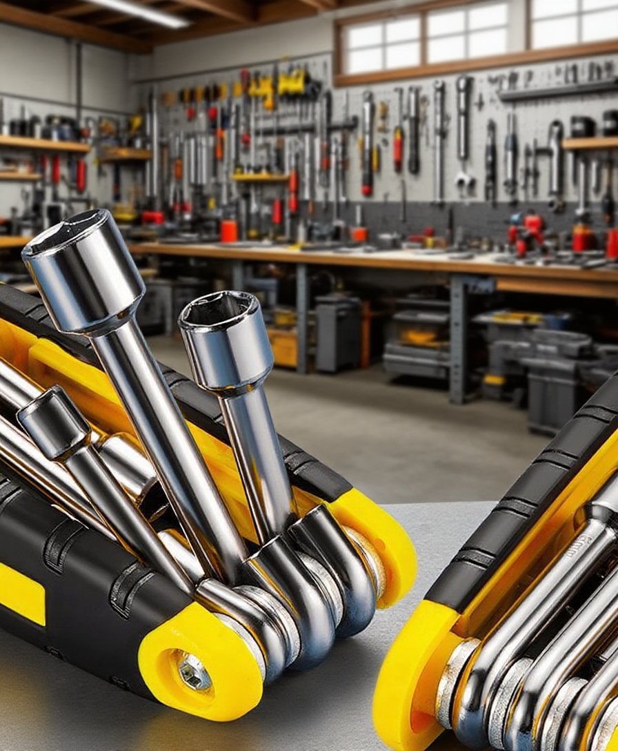 Steckschlüssel Set mit verschiedenen Größen