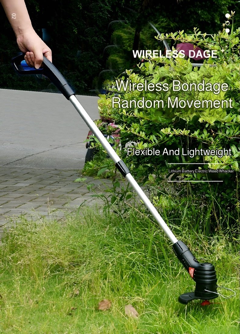 Compact cordless trimmer in hand