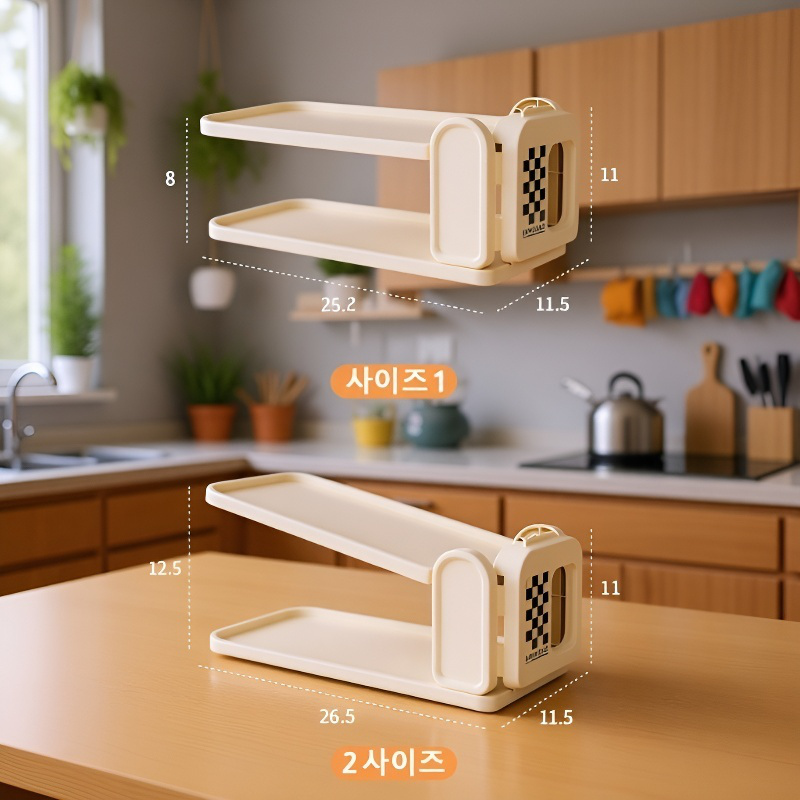 가정용 신발장 3단 조절 가능 이중 신발 수납 신발장 신발장 선반