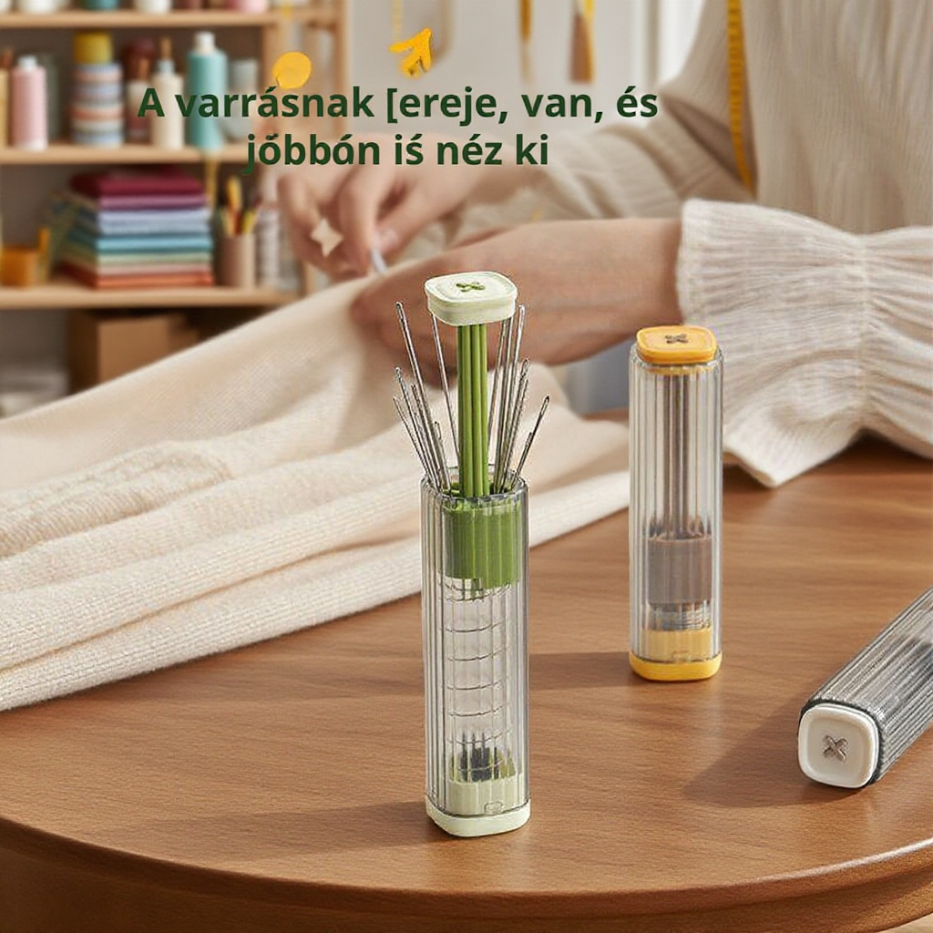 Praktikus többfunkciós varró táska, könnyű tű kivétel, esztétikus tű- és cérnatartó