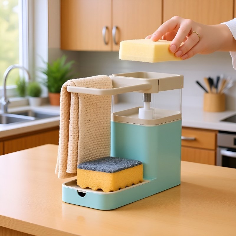 Shelf Organizer for Liquid Boxes, Multifunctional Cleaner