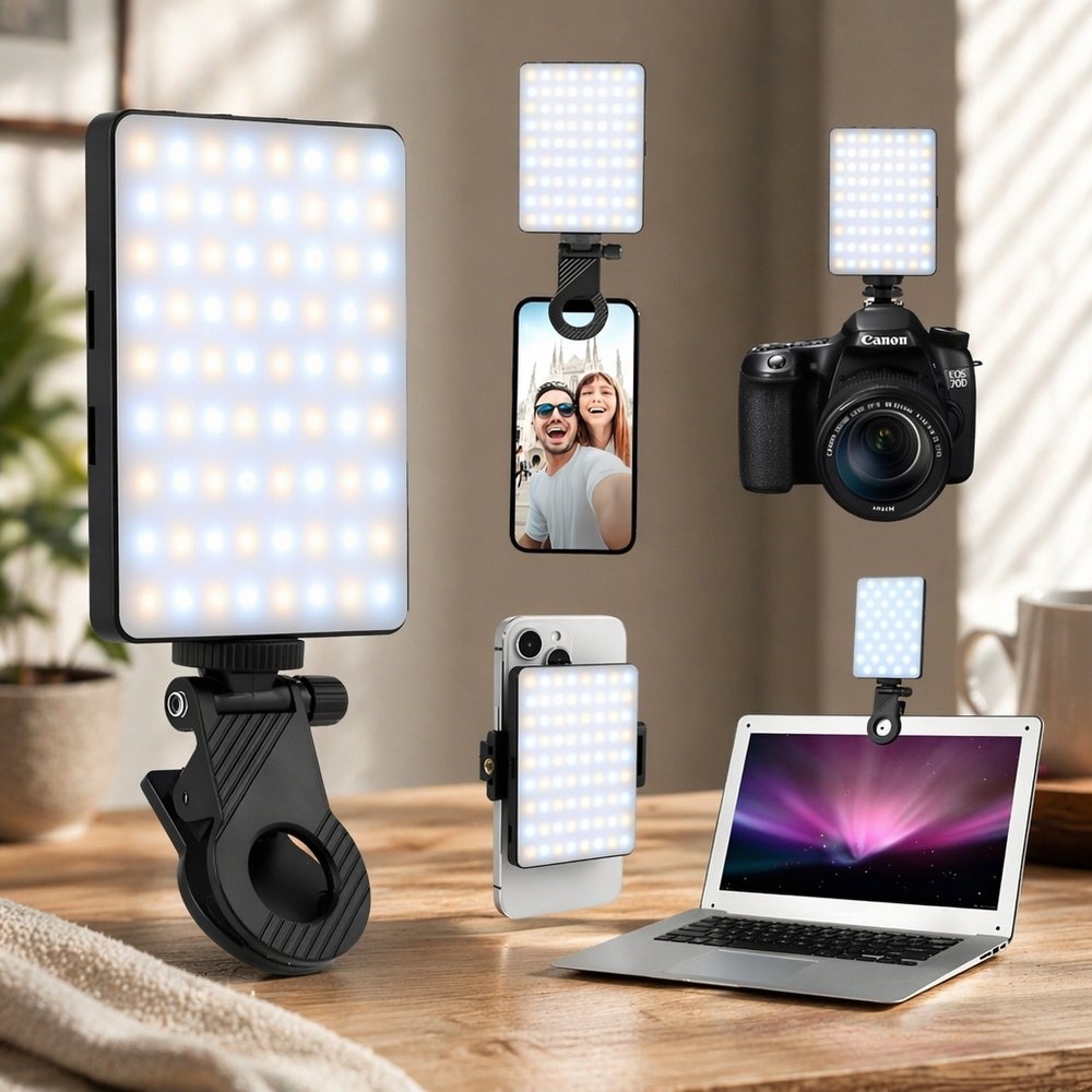 Mobile phone video shooting fill light, LED flash, camera lighting, video conferencing