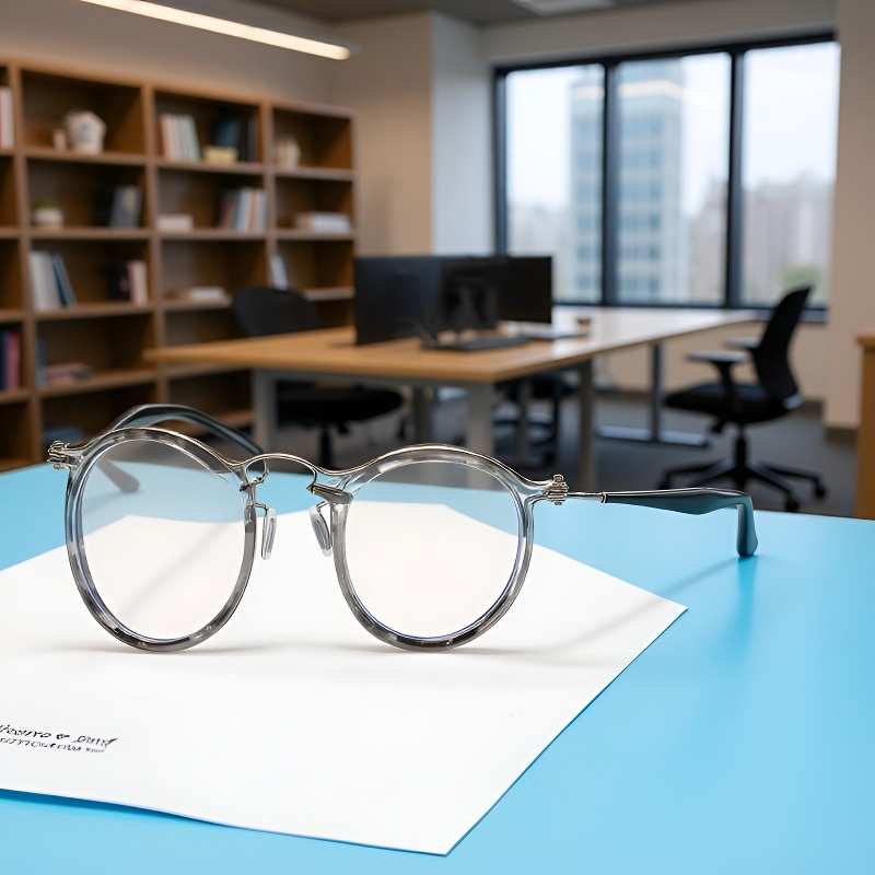 スイープブラックストームメガネレトロラウンドフレームアンチブルーメガネプレートメガネフレーム近視光学ミラーフラットミラー