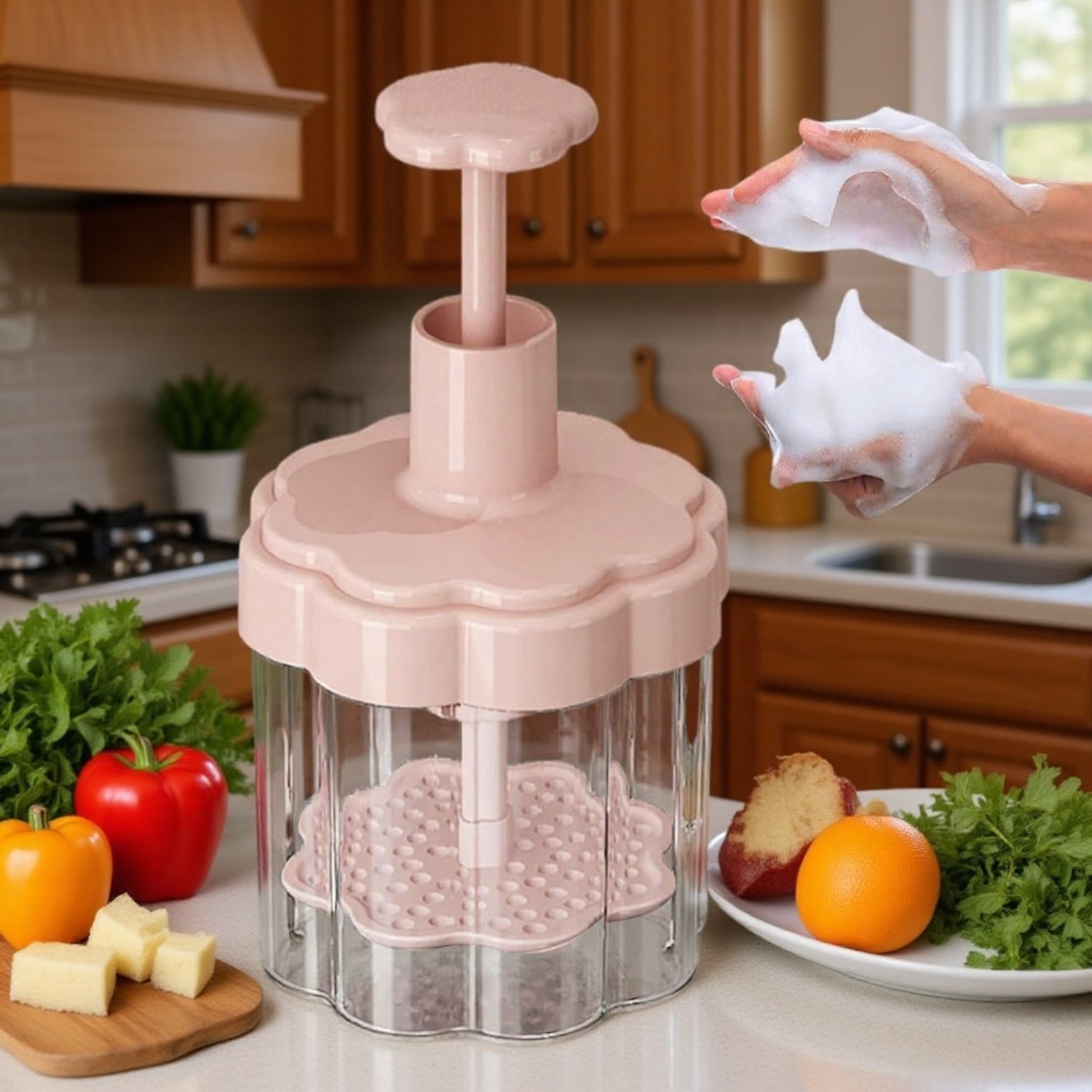 Dispositivo de espuma facial para uso doméstico