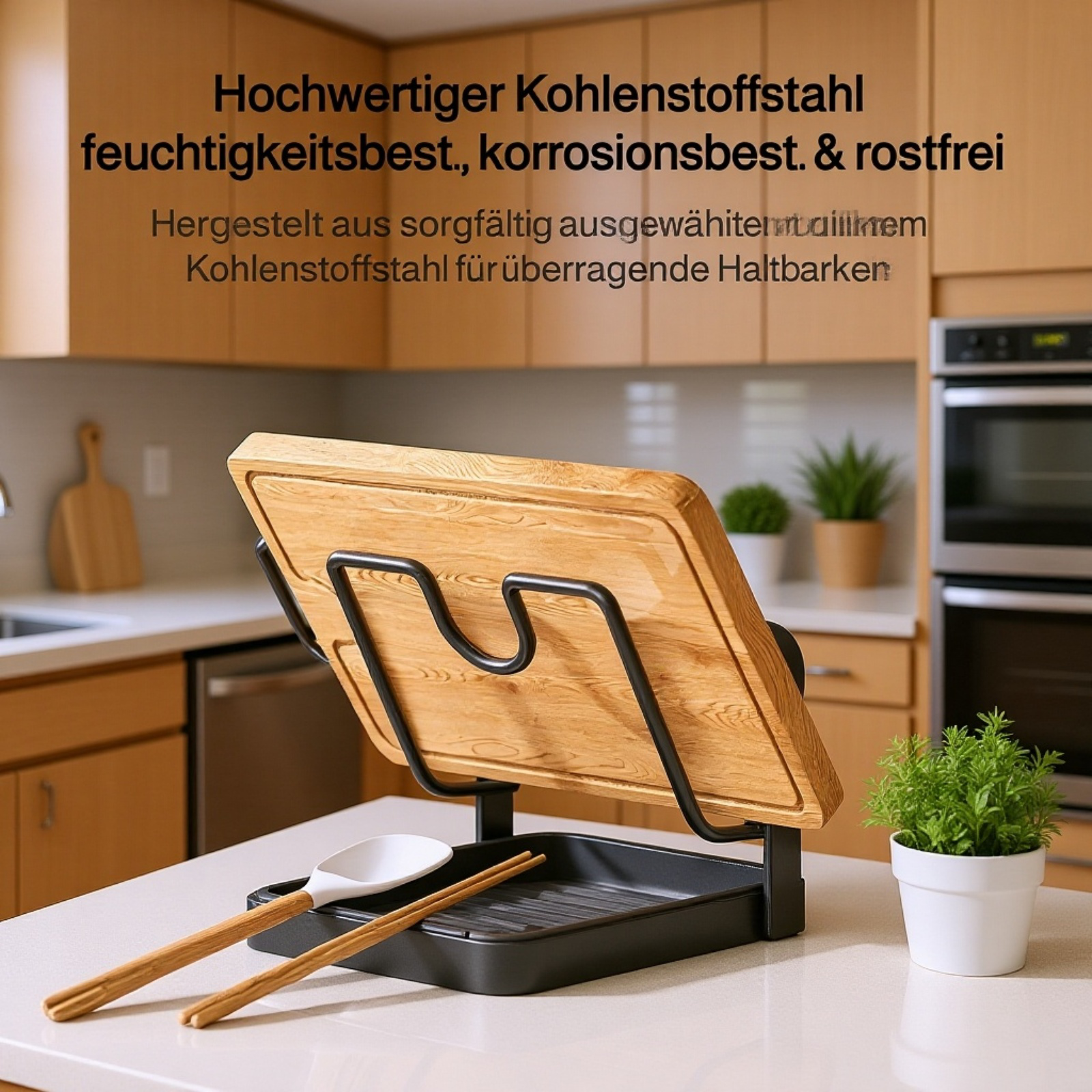 Edelstahl Topfdeckelhalter für die Küche, ohne Bohren