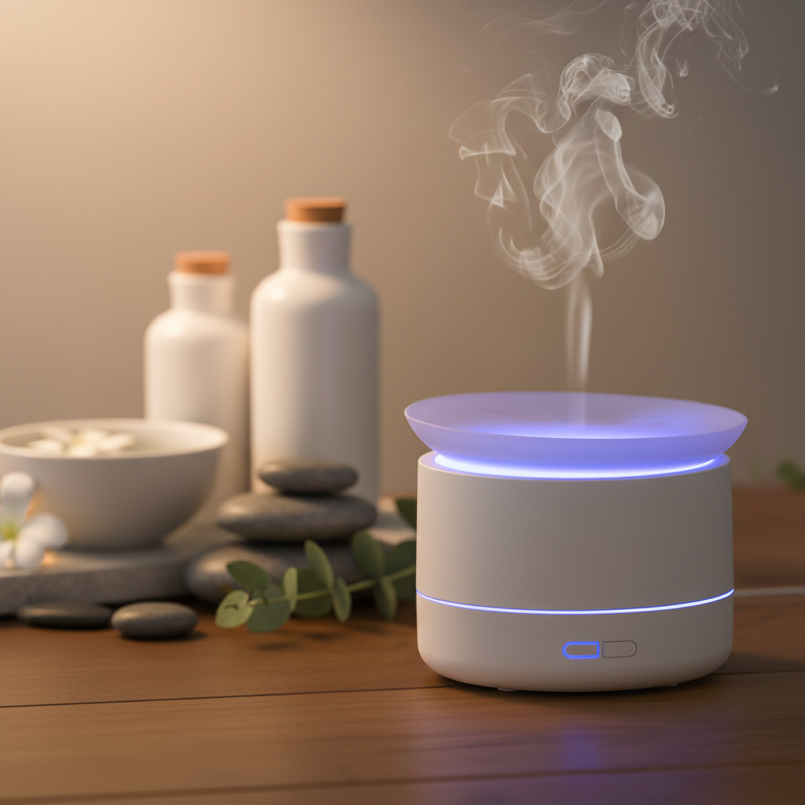 Colorful Cloud Sea Aromatherapy Humidifier, Desktop Atmosphere Light for Home