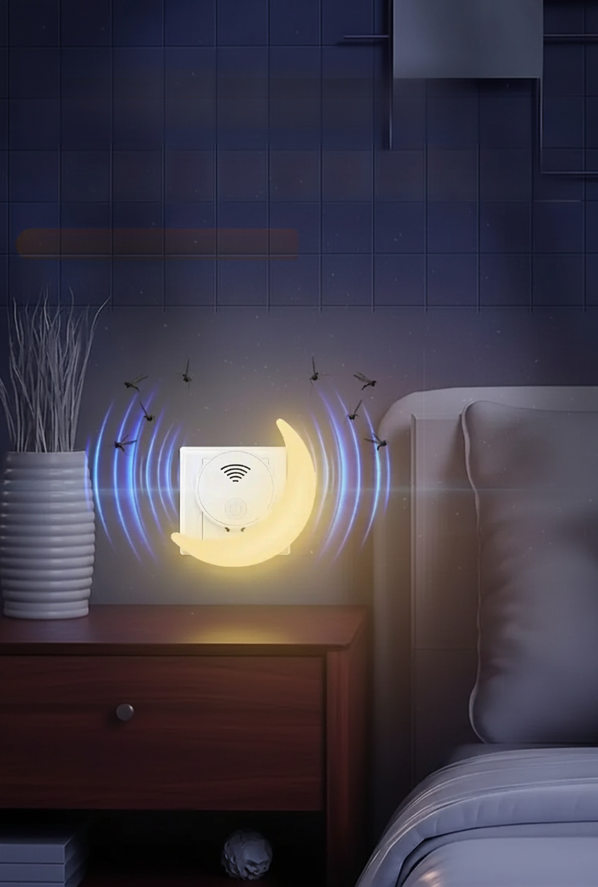 Energy-efficient mosquito repellent night lamp