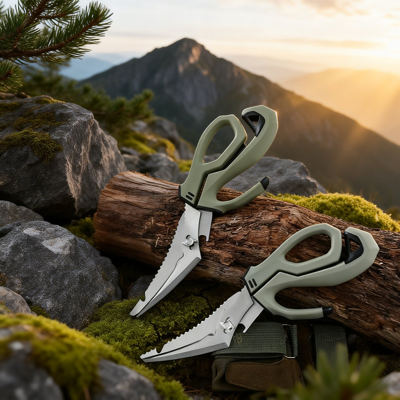 Tijeras multifuncionales esenciales para pesca