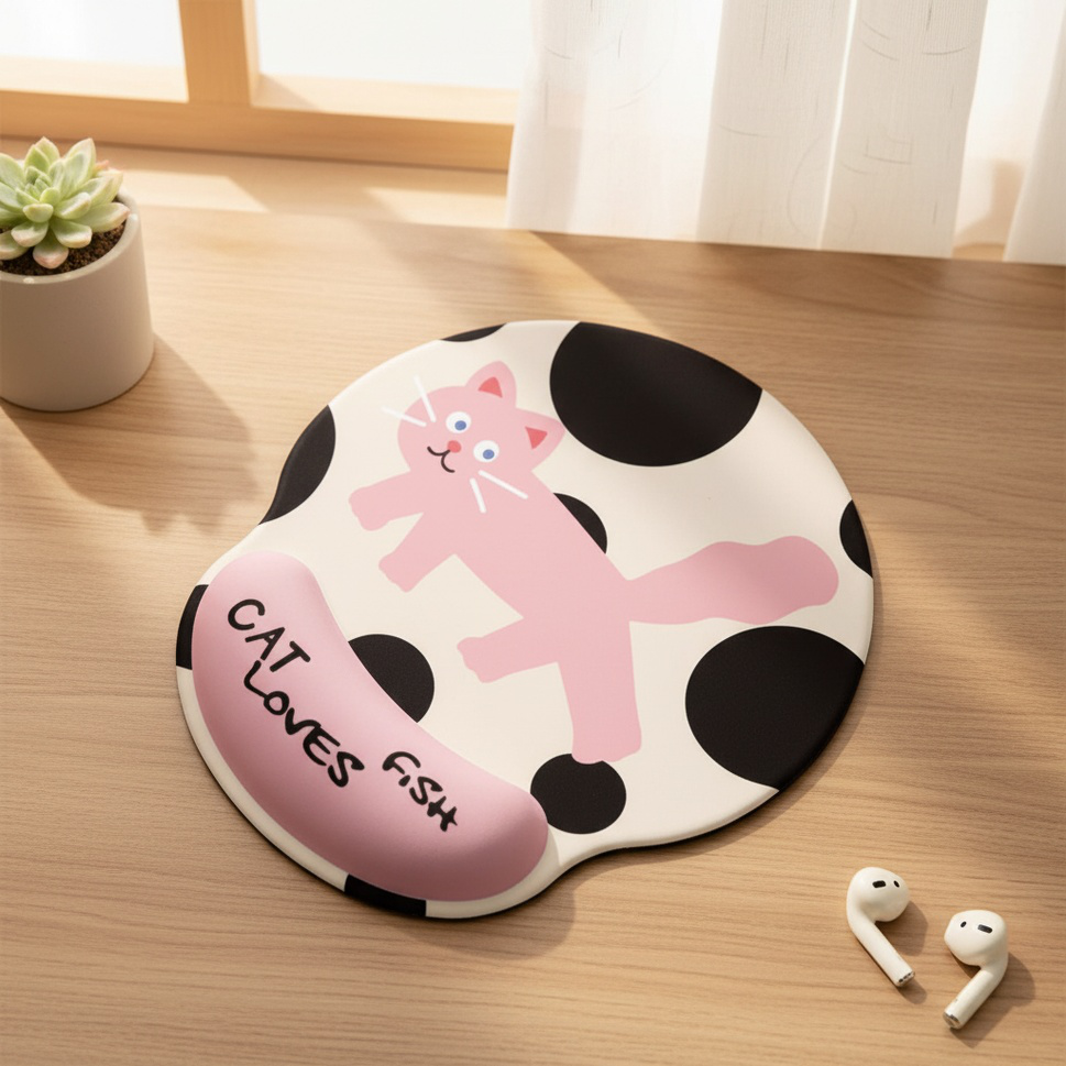 Comfortable and supportive cat mouse pad