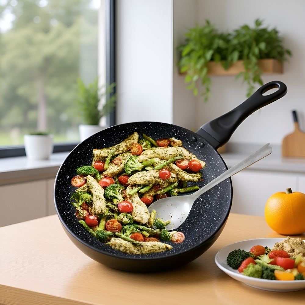 Set de ollas y sartenes de hierro y acero al carbono para cocina