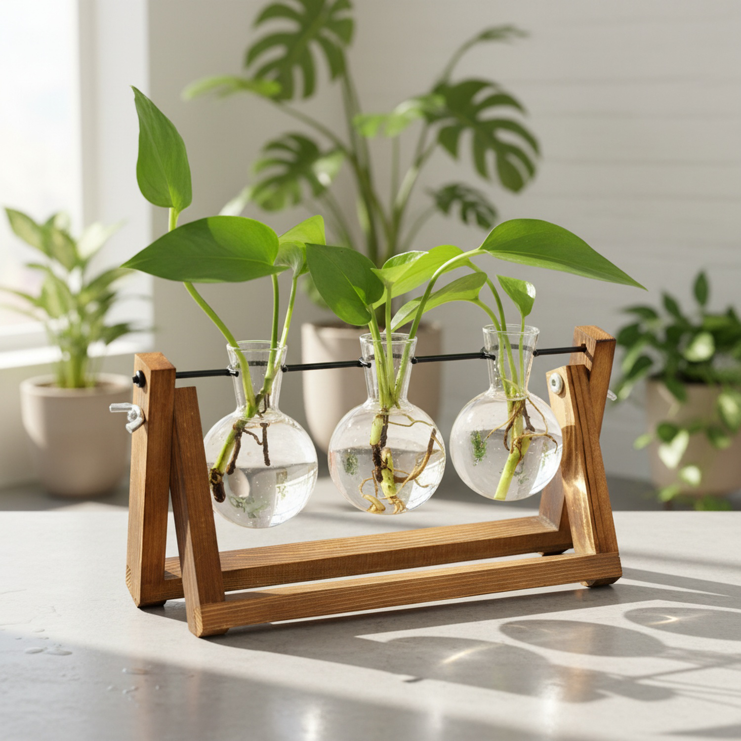 Vase pour fleurs séchées, objet décoratif créatif pour embellir le bureau