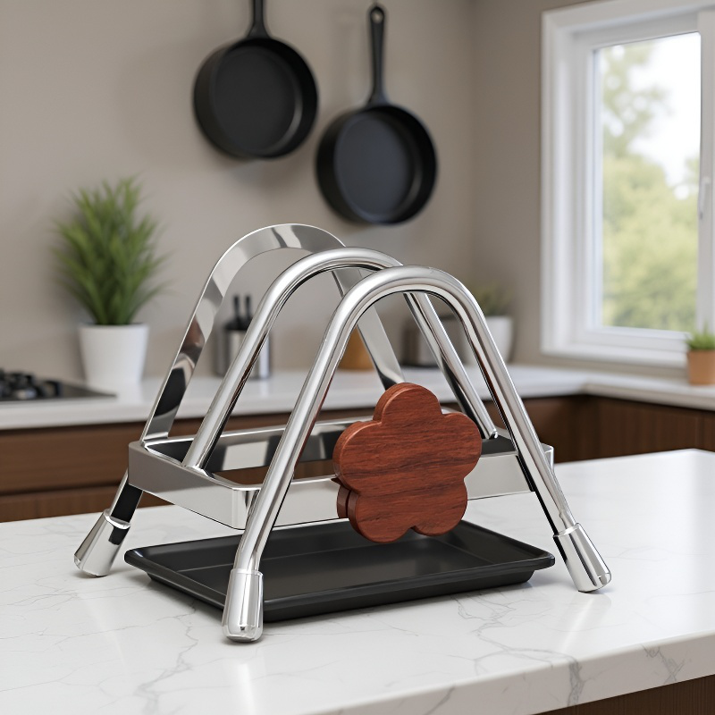 주방 도마 선반 수납 선반 도톰한 도마 거치대 고풍 도마 선반