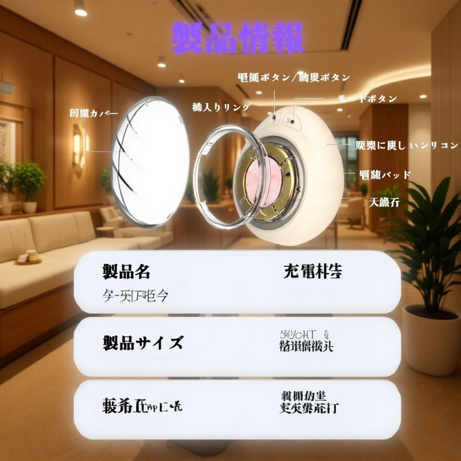 多機能EMS微電流美顔器 フェイスリフト美白美容器