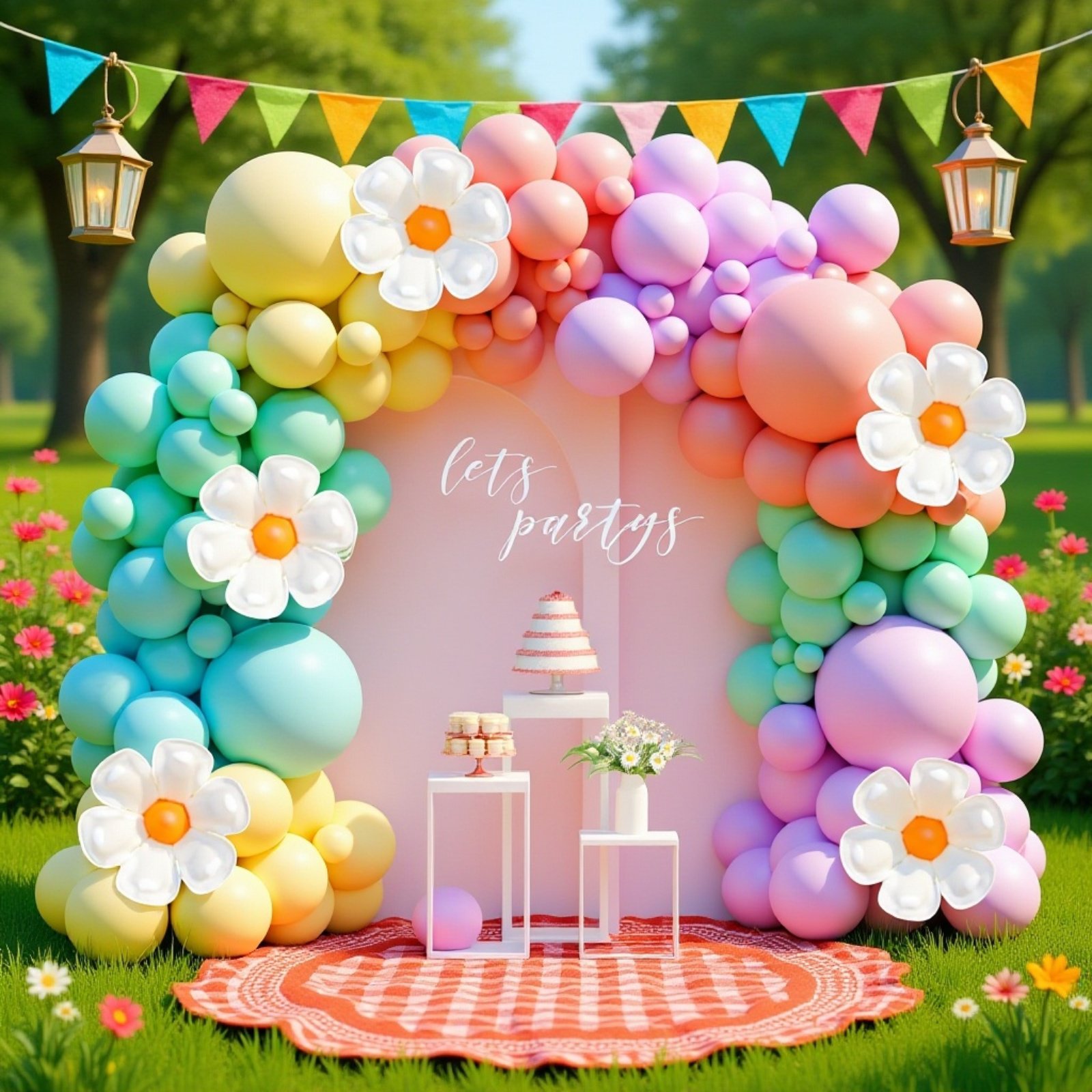 Dekoratives Ballonset für Hochzeiten