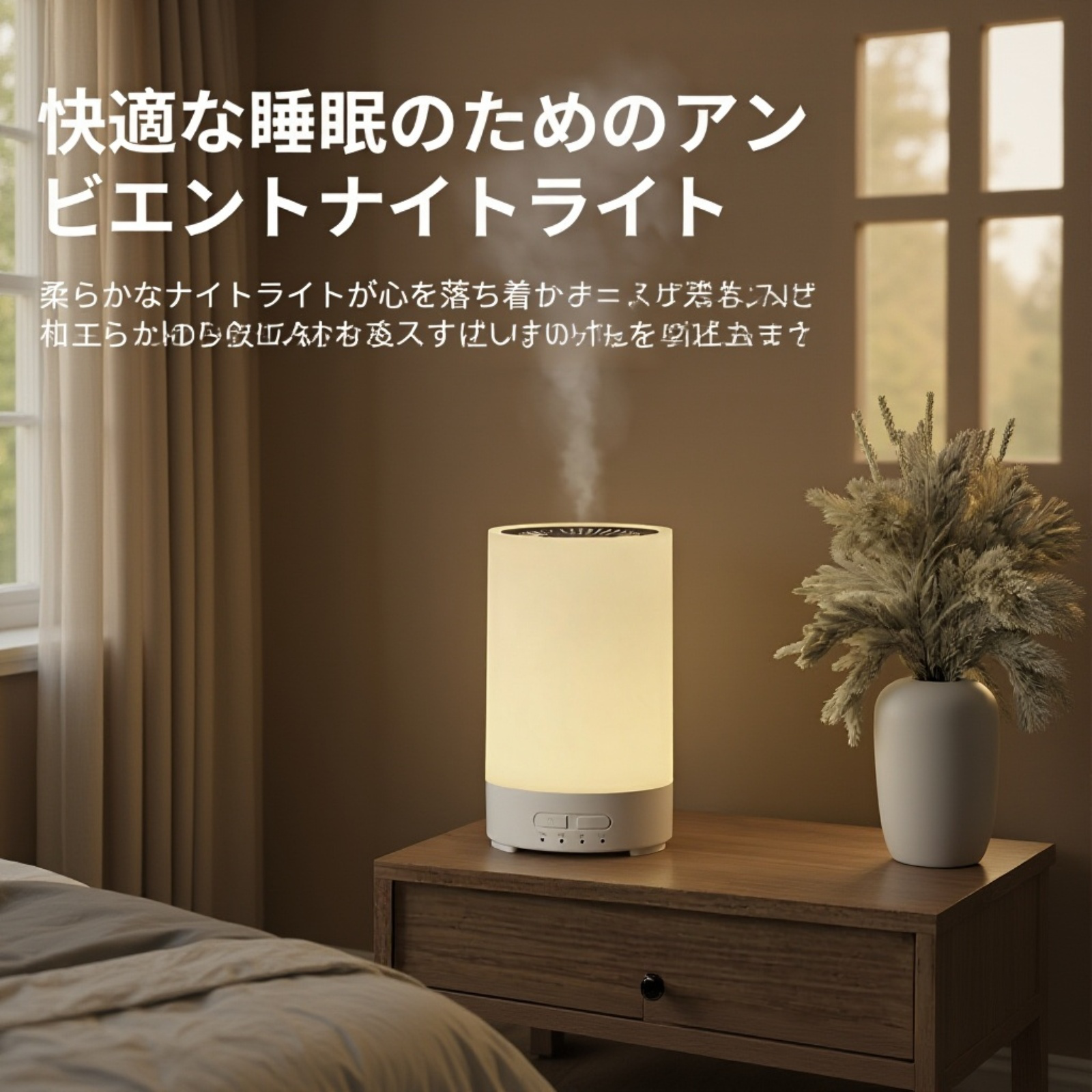 おしゃれなデザインの加湿器インテリア例