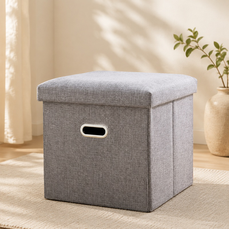 Boot storage bench with comfortable foldable seat