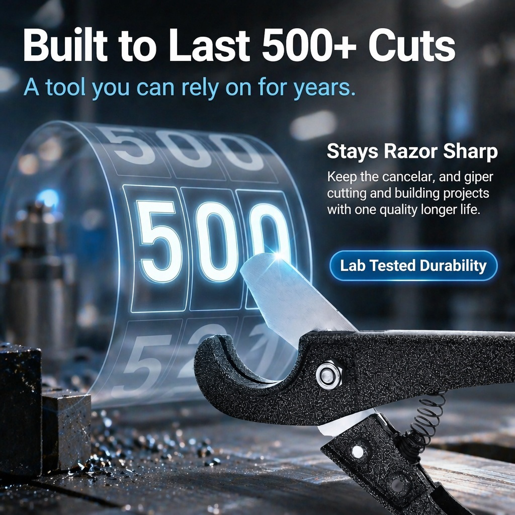 Ergonomic handle of 32PPR quick-cut pipe cutter