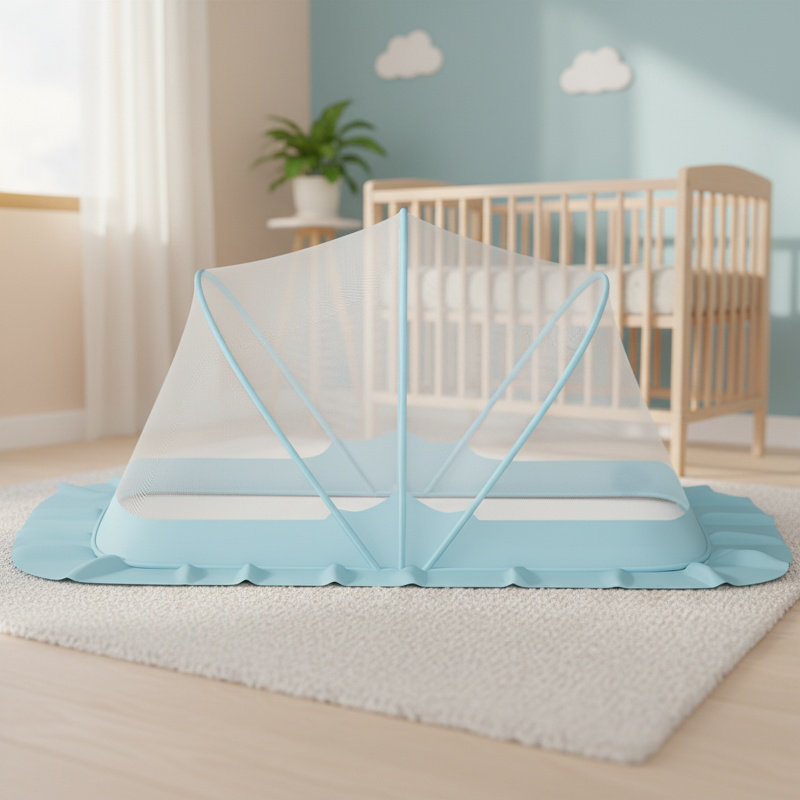 Tragbares Baby-Moskitonetz, kostenlose Installation, für Kinderbett Größe M