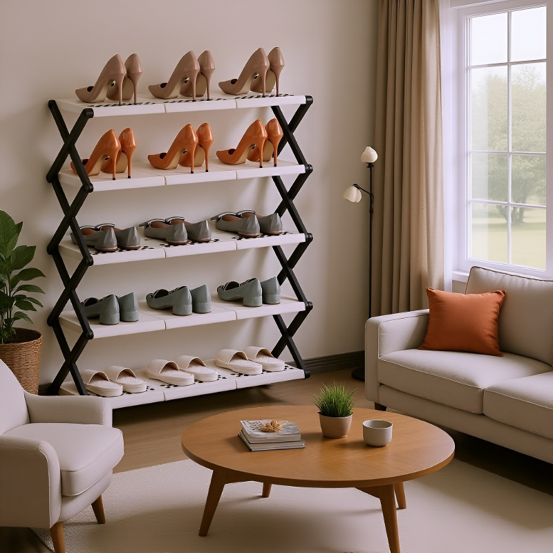 Platzsparendes Schuhregal für Flur oder Schlafzimmer