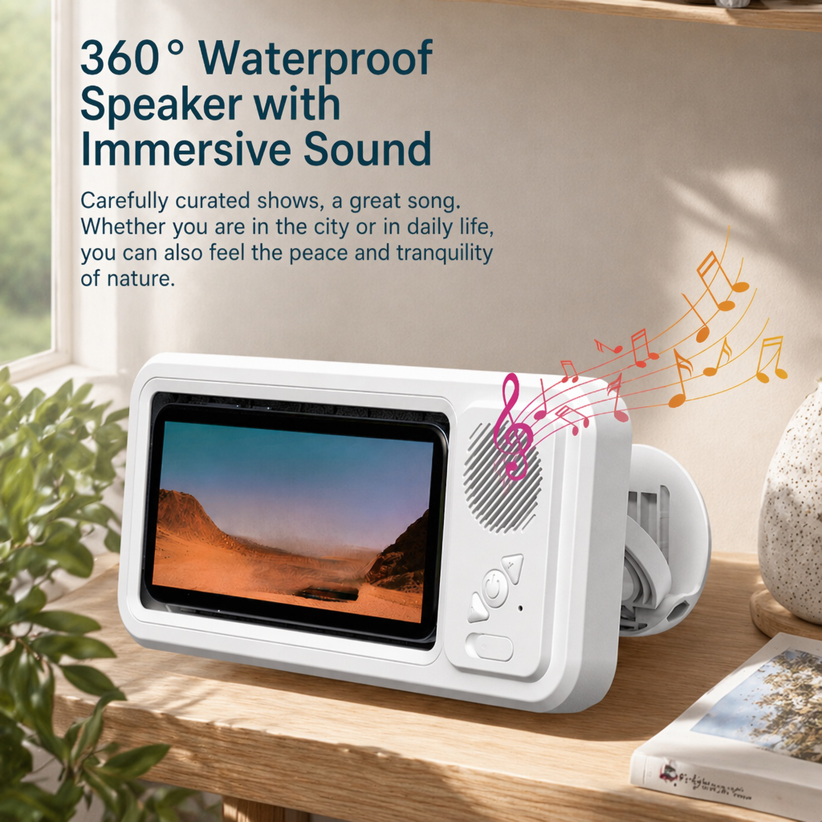 New waterproof touch screen phone holder for bathroom use, perfect for watching videos in the shower
