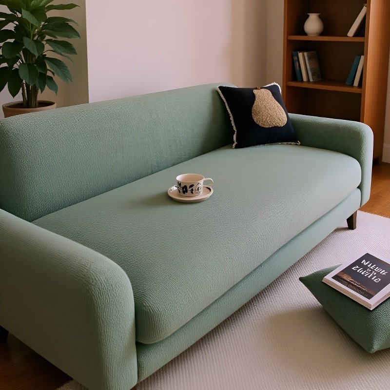 Cubierta para sofá de felpa gruesa japonesa, antiarañazos de gatos, para otoño e invierno