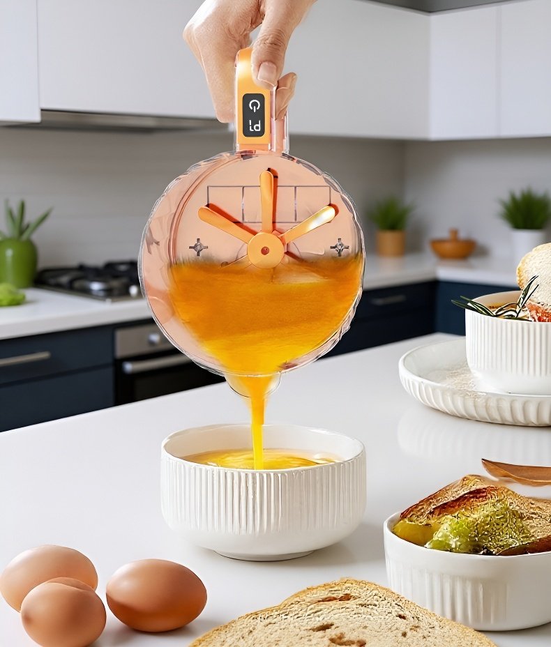 Küchenhelfer Set: Schneebesen und Rührbecher