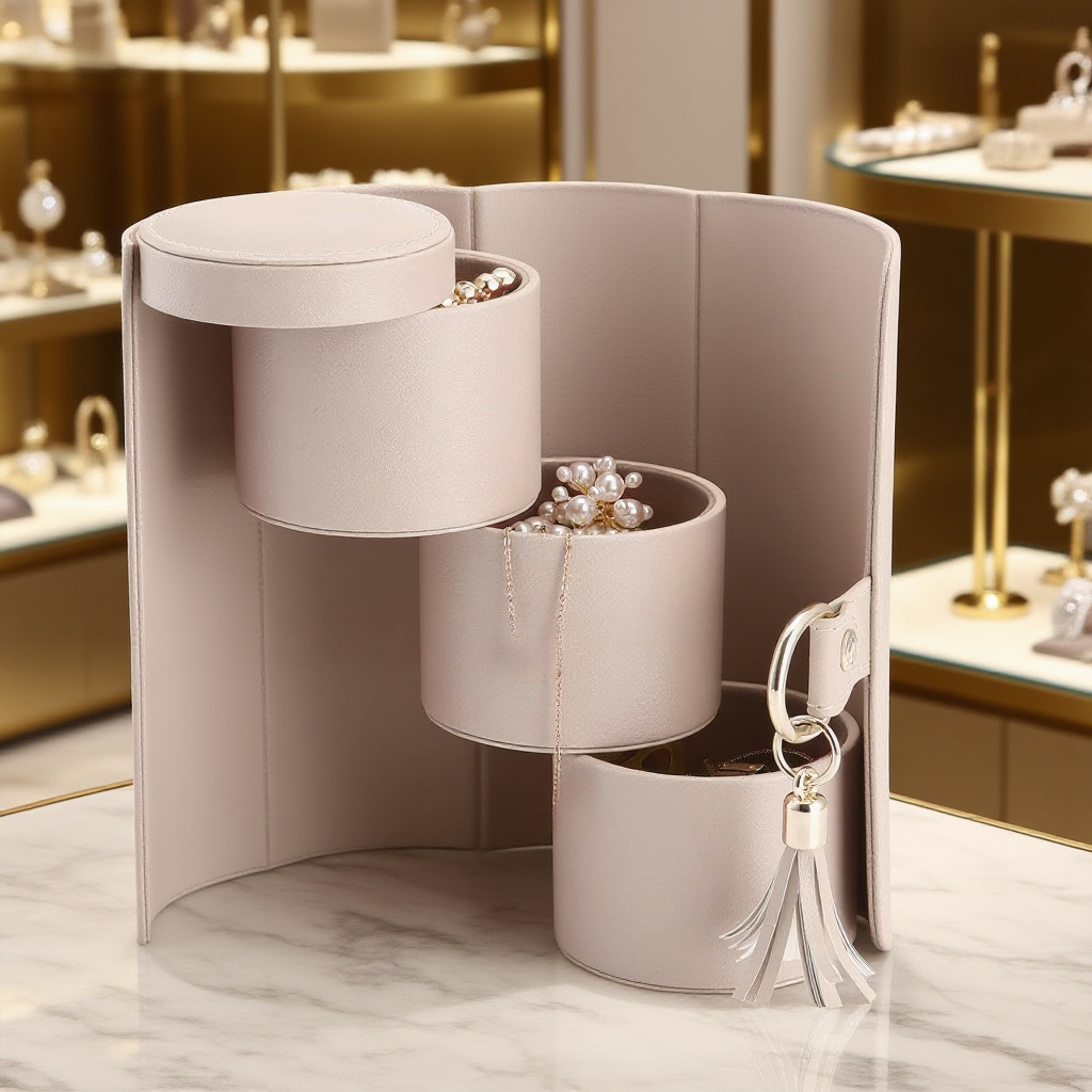 多機能ジュエリー収納ケース