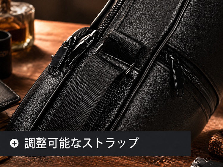 耐久性に優れたショルダーストラップデザイン