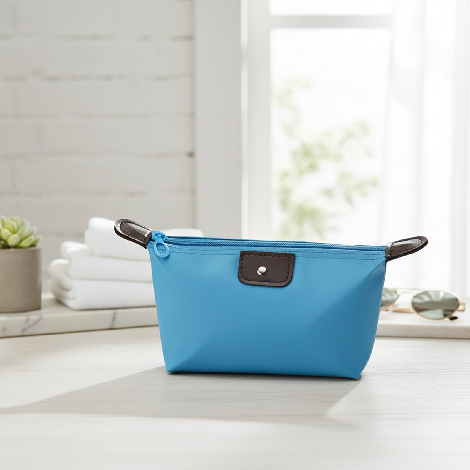 Sac à cosmétiques portable étanche en forme de ravioli pour rouge à lèvres