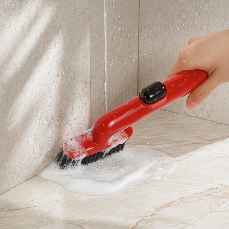 Cepillo de limpieza para rincones de baño multifuncional