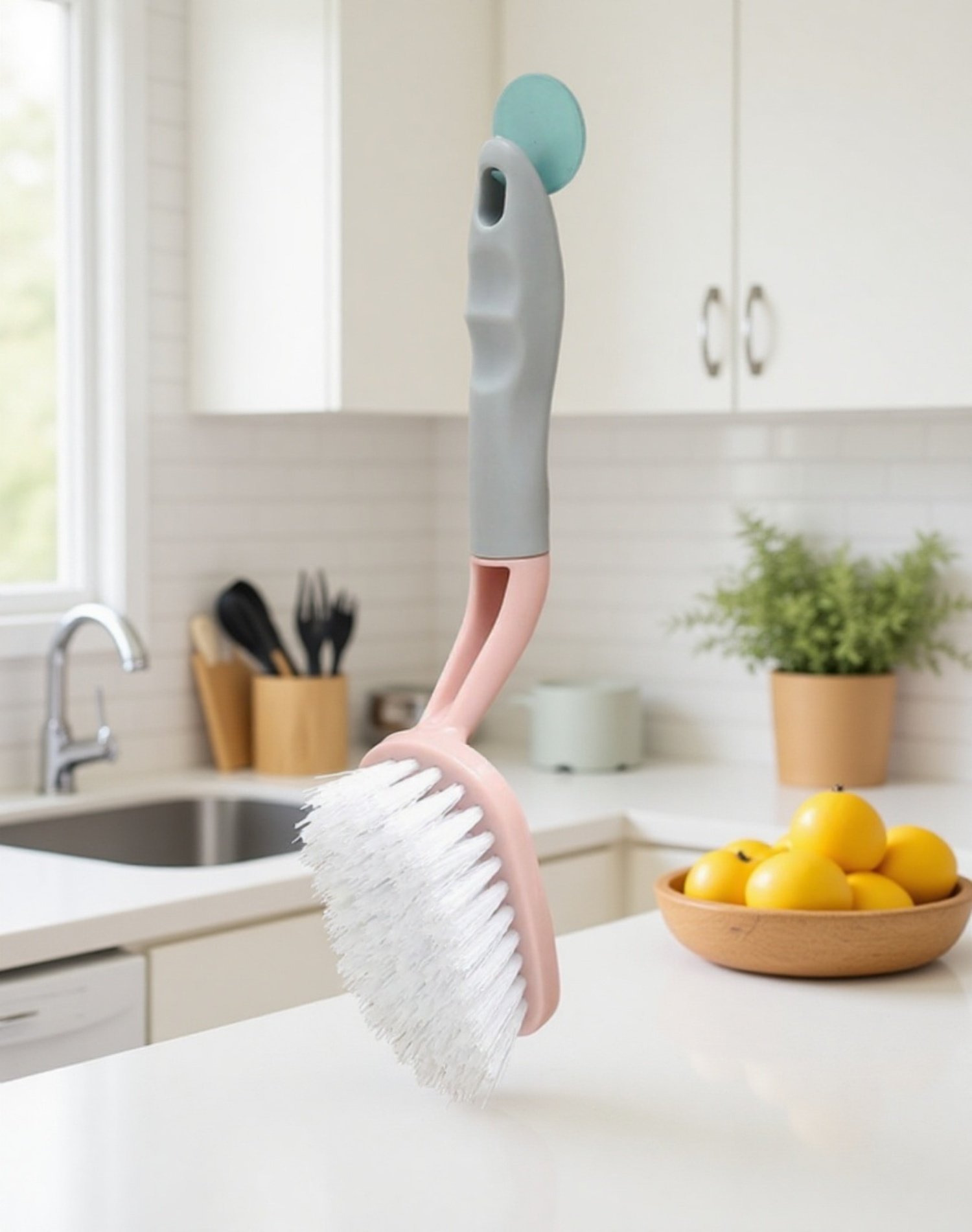 使いやすいハンドル付きトイレブラシ