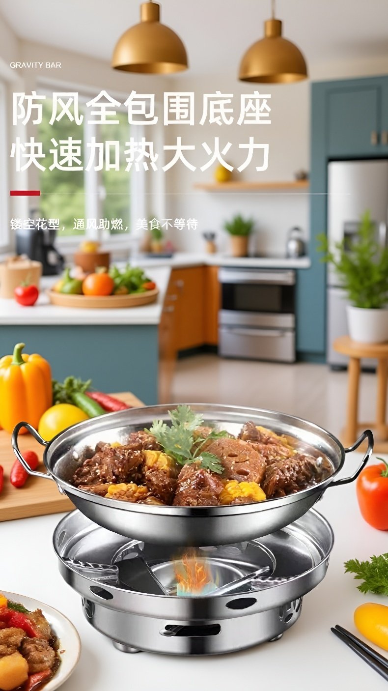 Olla resistente y duradera de acero inoxidable