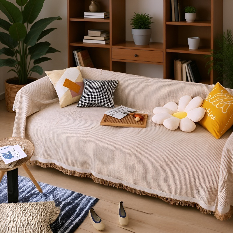ソファカバーカバーフルカバー綿糸ユニバーサルソファブランケットカバータオル フルカバーソファ